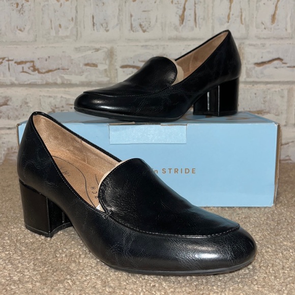 Life Stride Shoes - Life Stride Trixie Women's Loafer Heels Black sz 8.5